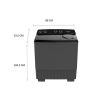Sharp เครื่องซักผ้า 2 ถัง รุ่น ES-TW130BK ขนาดซัก 13 กิโล ปั่นหมาด 7.5 กิโล