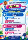 ประกาศวิทยาลัยการอาชีพตากฟ้า เรื่อง กำหนดการเปิด–ปิดภาคเรียนที่ 2 ปีการศึกษา 2569 วิทยาลัยการอาชีพตากฟ้า ขอแจ้งกำหนดการเปิด–ปิดภาคเรียนที่ 2 ปีการศึกษา 2569 สำหรับนักเรียน นักศึกษา ดังนี้ ระดับประกาศนียบัตรวิชาชีพชั้นสูง (ปวส.) เปิดภาคเรียน : วันจันทร์ที่