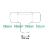 สามทางแบบมีฝา(มิล) 32มม.สีขาว NANO NNIT32