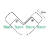 ข้องอแบบมีฝา(มิล) 16มม.สีขาว NANO NNIE16