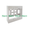 บล็อกลอยขอบเหลี่ยม PVC 4"x4" สีขาว NANO 404-1