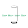 ข้อต่อตรง(มิล) 16มม.สีขาว NANO NNCU16
