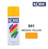 สีสเปรย์ KOBE #941 MEDIUM YELLOW