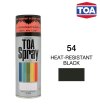 สีสเปรย์ TOA 054 สีทนความร้อนดำเงา