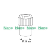 ข้อต่อเข้ากล่อง(มิล) 25มม.สีขาว NANO NNCN25