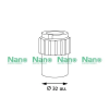ข้อต่อเข้ากล่อง(มิล) 32มม.สีขาว NANO NNCN32