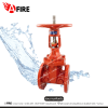 "NIBCO" OS&Y Gate Valve,F-607-RWS, 6", FL, DI, 300 PSI., UL/FM