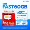 ซิมเน็ตรายปี ซิมเทพ FAST60 ซิมเน็ต Max Speed รับเน็ตแรงเต็มสปีด 60GB/เดือน + โทรฟรีทุกค่าย