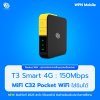 T3 Smart 4G MiFi C32 Pocket WiFi (Black-Yellow)