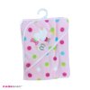 Fleece Blanket emb I Love Mummy Polka dot Pattern