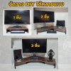 KADStudio ที่วางจอคอมแบบ DIY รุ่น S-vary O สีโอ๊ค สามารถปรับแต่งมุม การจัดวางตาม style ที่คุณชอบ [M4]