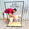 KADStudio ราวแขวนเสื้อผ้ามีล้อเหล็กแข็งแรง (K187)