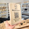 KADStudio ป้ายQR CODE ไม้แท้เกรด AA เคลือบกันน้ำ ใส่โลโก้ฟรี! สำหรับใช้สแกนจ่ายเงิน ภาพคมชัด สแกนได้ 100% [LV48] [Q6]