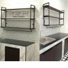 KADStudio ชั้นวางไม้โอ๊ควินเทจ 3 ชั้นขาว (K142)