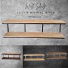 KADStudio ชั้นวางไม้แท้ 2 ชั้นลอฟท์ (K102)