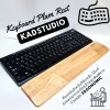 KADStudio ที่พักข้อมือ Keyboard Palm Rest งานไม้แท้ เลือกสีได้ เคลือบ PU กันน้ำ มีหลายขนาด สลักชื่อด้วยเลเซอร์ได้ [LV00]