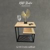 KADStudio โต๊ะข้างเตียงไม้แท้ตัว G (K144)