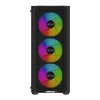 VENUZ ATX Tempered Glass Computer Case VC 1818G with VF1299 12cm Rainbow RGB Fan x 3 – Black(copy)(copy)