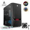 AZZA Micro ATX Mid Tower Tempered Glass Gaming Case  LUMINOUS 110F - Black