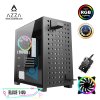 AZZA Micro ATX Mid Tower Tempered Glass Gaming Case  ELISE 140 with 12cm ARGB Fan x 1 & ARGB Control Board  – Black