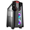 AZZA ATX Mid Tower Tempered Glass ARGB Gaming Case OBSIDIAN 270 with RF Remote - Black