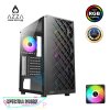 AZZA ATX Mid Tower Tempered Glass ARGB Gaming Case  SPECTRA 280B with 12cm ARGB Fan x 1 – Black