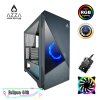 AZZA ATX Mid Tower Tempered Glass ARGB Gaming Case  ECLIPSE 440 with 12cm ARGB Fan x 1 & ARGB Control Board  – Black