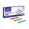 Elfen 01 Plastic Paper Fastener สิ้นแฟ้มพลาสติก 80 mm. คละสี 50ชิ้น/กล่อง
