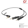 Saramonic SR-C2004 Y Cable 3.5 มม.TRS Male to 3.5 มม.TRS Male หัวคู่ พร้อมตัวล็อค สายอะแดปเตอร์