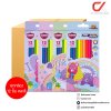 ยกกล่อง 12 ชิ้น Masterart Care Bears Pastel Super Bright ดินสอสีแท่งยาว 12 สี คละสี