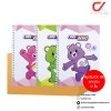 ยกกล่อง 12 ชิ้น Elephant Care Bears WCB-101 สมุดริมลวด B5 70 แกรม คละสี คละลาย 182 x 257 mm.
