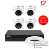 Dahua IP Cctv Set ชุดกล้องวงจรปิด + Nvr : DH-IPC-HDW1239V-A-IL DHI-NVR4104HS-P-4KS3 (กล้อง+Nvr+สายแลน+หัวแลน)