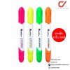 ยกแพ็ค 4 ชิ้น Quantum Super Bright Dry Highlighter ปากกาเน้นข้อความ 3-5 mm. คละสี