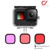 TELESIN Pink Red Purple Waterproof Case Filter For GoPro 10/9 ฟิลเตอร์ 3 สี สำหรับเคสดำน้ำ
