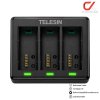 Telesin GoPro Charger Battery 3 Channel For GoPro 13 12 11 10 9 แท่นชาร์จ 3 ช่อง โกโปร