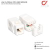 LINK เต้ารับสายแลน สลิมมีฝาครอบ รุ่น US-1006SL CAT 6 RJ45 Slim White JACK Color Changeable LINK เต้ารับสายแลน สลิมมีฝาครอบ รุ่น US-1006SL CAT 6 RJ45 Slim White JACK Color Changeable