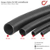 (แบ่งขายเป็นเมตร)Anzens ท่ออ่อน ท่อลูกฟูก ท่อร้อยสายไฟ สายแลน PVC สีดำ ขนาด 16/20/25/32 มม. คุณภาพดี