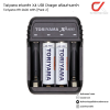 แท่นชาร์จ Toriyama X4 USB +ถ่านชาร์จ Toriyama AA 2600 mAh (Pack 2)