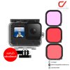 Telesin Waterproof Case With 3-Pack Dive Filter For GoPro 12 11 10 9 เคสกันน้ำพร้อมฟิลเตอร์