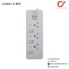 Lumira LS-803 3, 5M White 3Outlet 2300W ปลั๊กสามตา