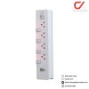 Lumira LS-804/2U 3M White 4Outlet 2Usb 2300W ปลั๊กสามตา