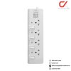 Lumira LS-804 3, 5M White 4Outlet 2300W ปลั๊กสามตา