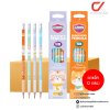 ยกแพ็ค 12 กล่อง Masterart ดินสอดำแฟนซี Blacklead Pencil HB No.3 Shiba&Cat + กบเหลา 1 กล่อง 12 แท่ง