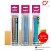 ยกกล่อง 12 ชิ้น Masterart ดินสอดำ Blacklead Pencil HB,Ribbon,Pastel 1 ถุง 6 แท่ง คละสี คละลาย