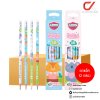ยกแพ็ค 12 กล่อง Masterart ดินสอดำแฟนซี Blacklead Pencil HB No.5 Fox&Koala + กบเหลา 1 กล่อง 12 แท่ง