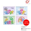 ยกกล่อง 12 ชิ้น Elephant Care Bears กระเป๋าซิปพลาสติก A4 คละสี คละลาย 392x250 mm