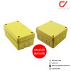 ยกกล่อง Anzens กล่องกันน้ำ บล็อกกันน้ำ กล่องพักสาย PVC สีเหลือง ขนาด 2x4, 4x4