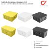 Anzens กล่องพักสายไฟ บล๊อกสายไฟ สีขาว สีเหลือง สีดำ ขนาด 2x4 4x4 สำหรับพักสายไฟ แยกสายไฟ สายแลน Anzens กล่องพักสายไฟ บล๊อกสายไฟ สีขาว สีเหลือง สีดำ ขนาด 2x4 4x4 สำหรับพักสายไฟ แยกสายไฟ สายแลน
