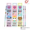 Masterart ดินสอดำแฟนซี Blacklead Pencil 2B No.1 Happy Life + กบเหลา 1 กล่อง 12 แท่ง