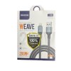 SENDEM' 200W 1M Braided Fast Charging Cable M52 Lightning Grey
